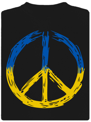 Ukrajina - Peace pánské sportovní tričko Black
