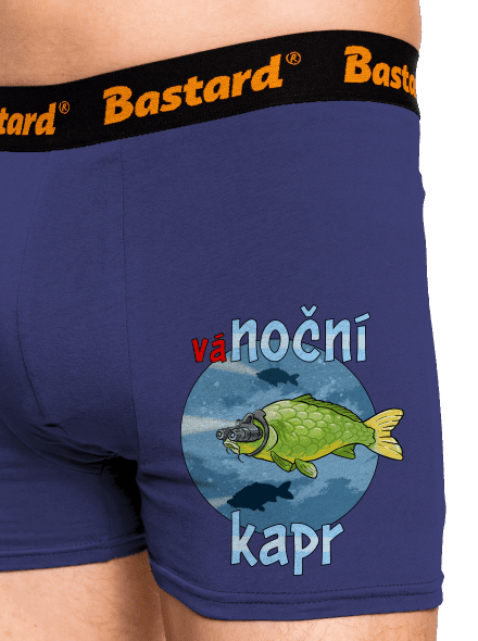 Vánoční kapr boxerky Blue Navy