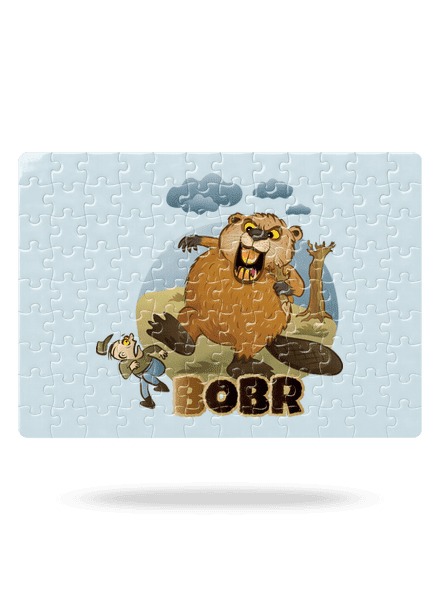 Bobr obr puzzle White