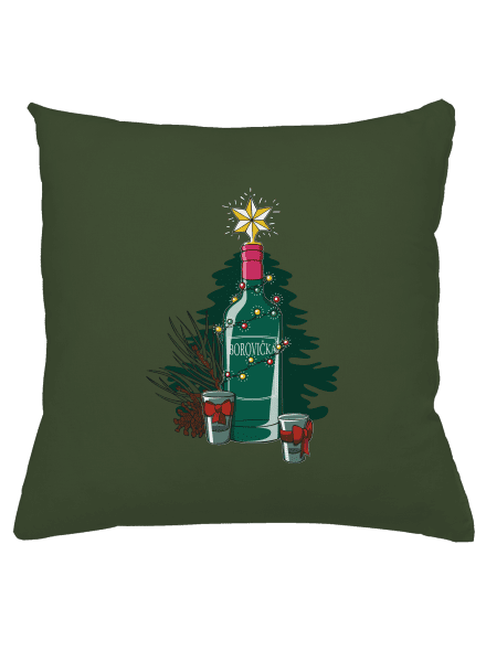 Vánoční borovička polštář Olive Green