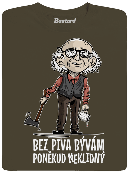Neklidný bez piva pánské dlouhý rukáv Urban Khaki