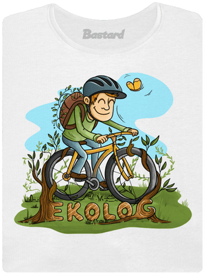 Ekolog dámské tričko s lemem White