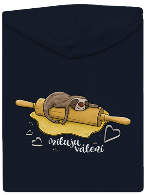 Miluju válení dámská mikina na zip Navy Mal