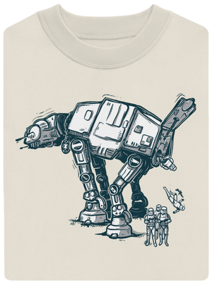 AT-AT unisex mikina bez kapuce Off White