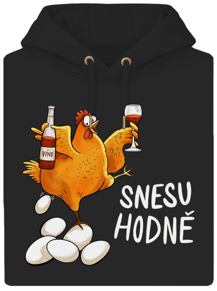 Snesu hodně unisex mikina premium Dark Black