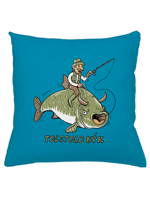 Tolstolobýk polštář Blue Turquoise