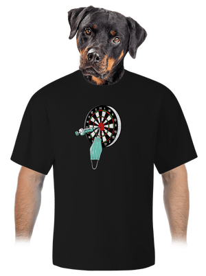 Zásah unisex tričko oversized Black