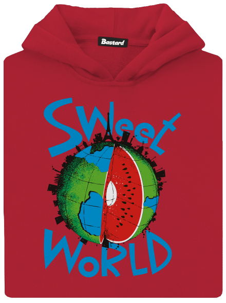 Sweet World dětská mikina klokanka Fire Red