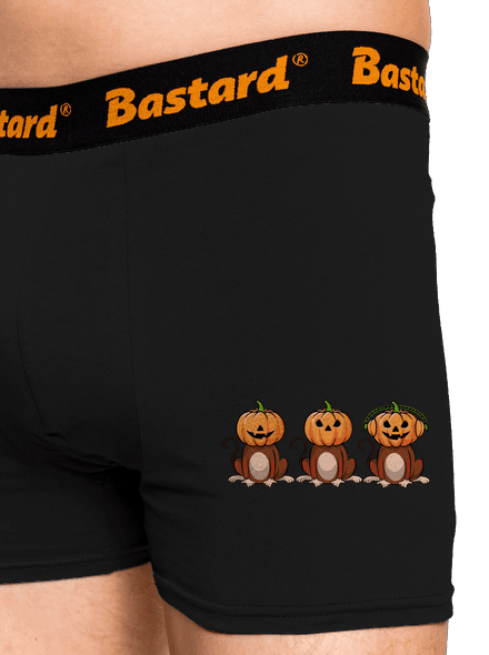 Halloween opičky boxerky Black