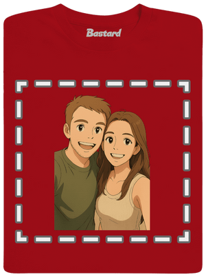 Ghibli efekt z vlastní fotky dětské tričko Red