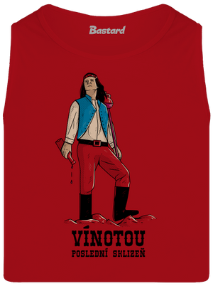 Vínotou pánské tílko Red