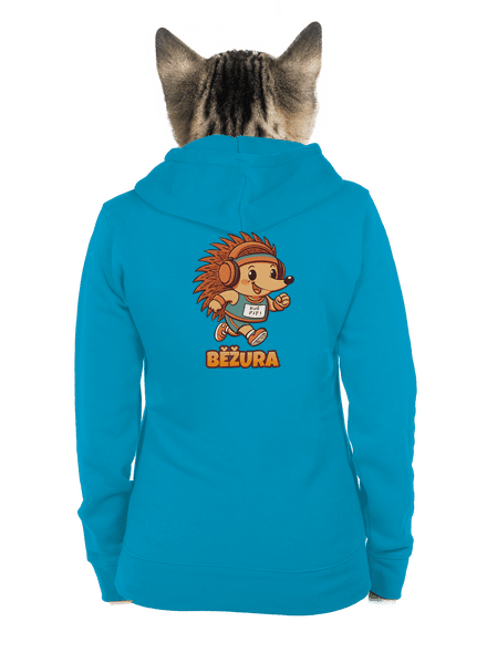 Běžura dámská mikina na zip Blue Atol