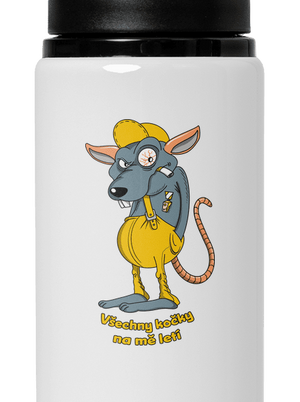 Myšák Casanova lahev na vodu White