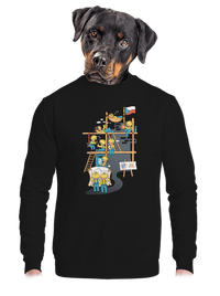 unisex mikina bez kapuce