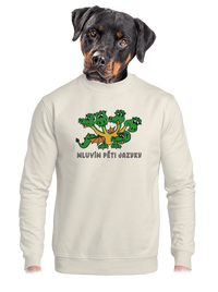 unisex mikina bez kapuce