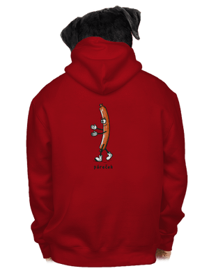 Páreček pánská mikina na zip Red