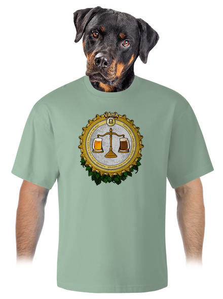 Pivní horoskop: Váha unisex tričko oversized Sage