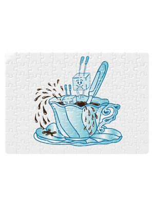 Cukroholik puzzle White