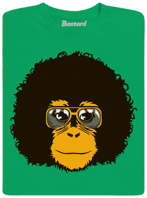 Retro opičák pánské tričko Kelly Green