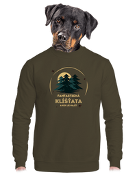 unisex mikina bez kapuce