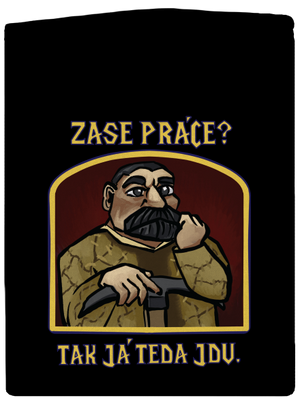 Zase práce? dámská mikina na zip Black