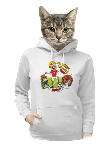 Na hřišti necháme duši dámská mikina klokanka White