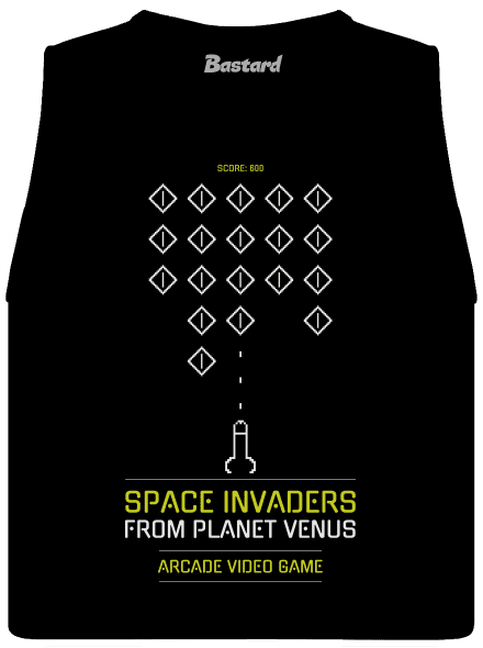Space Invaders dámské tílko volné Black