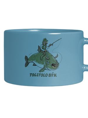 Tolstolobýk hrnek makronka Blue Macaron