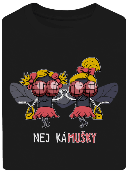 Nej kámušky unisex tričko oversized Black