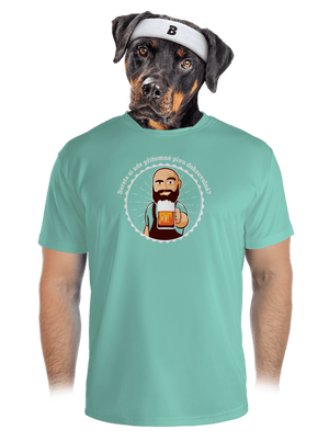 Pivo dobrovolně pánské sportovní tričko Mint Mal