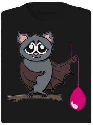 Netopýr dámské sportovní tričko Black