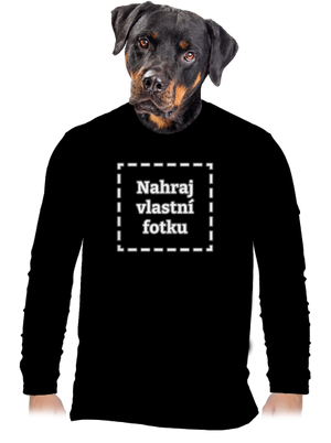 Vlastní potisk pánské dlouhý rukáv Black
