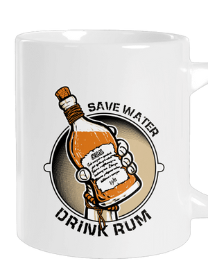 Save Water velký hrnek White