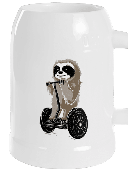 Lenochod půllitr White