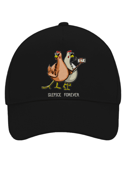 Slepice forever kšiltovka baseballka Black