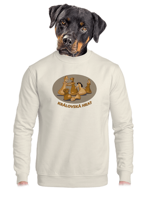 Královská hra unisex mikina bez kapuce Off White