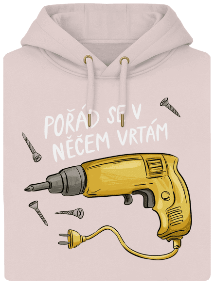 Vrtám unisex mikina premium Rose Chalk