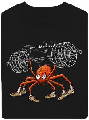 Pavučinka unisex mikina bez kapuce Black