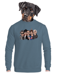 unisex mikina bez kapuce