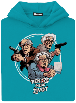 Penze nebo život dětská mikina klokanka Hawaiian Blue