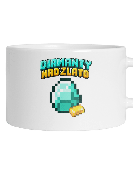 Diamanty nad zlato hrnek makronka White