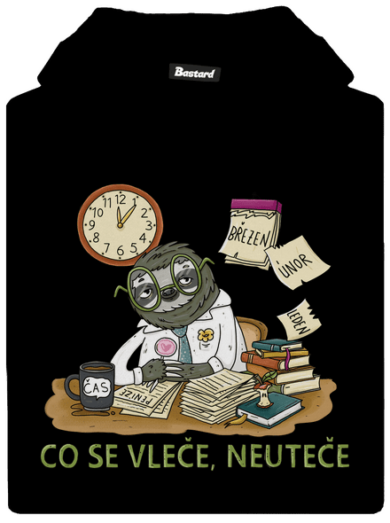 Co se vleče, neuteče dětská mikina klokanka Black