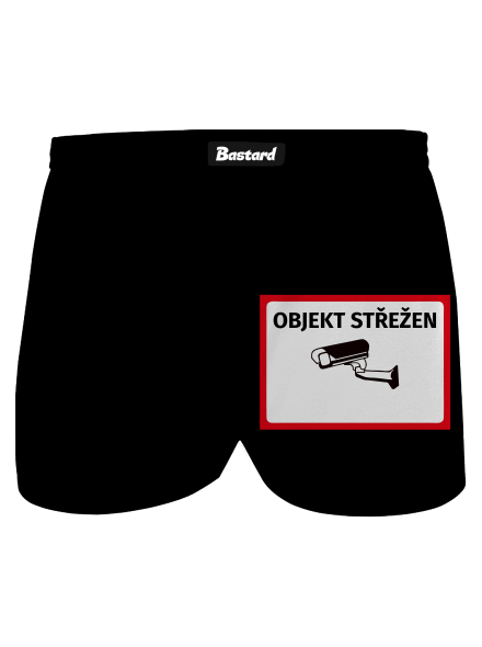 Objekt střežen pánské trenky Black