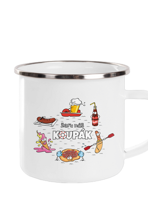 Český koupák plecháček White