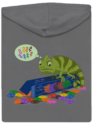 Zmatený chameleon dámská mikina na zip Steel Gray