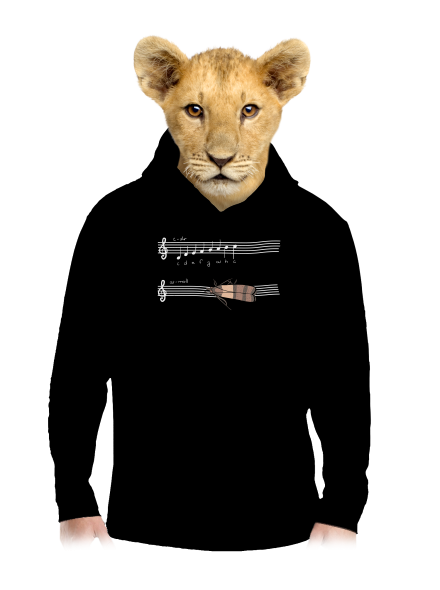 A - moll dětská mikina klokanka Black