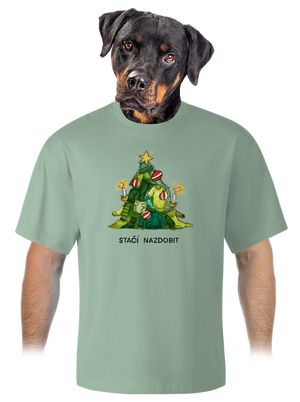 Stačí nazdobit unisex tričko oversized Sage