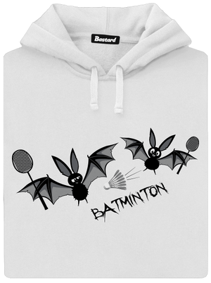 Batminton dámská mikina klokanka White