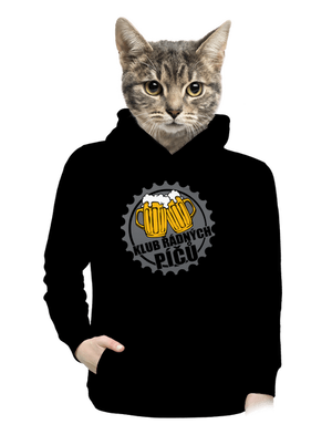 Klub řádných píčů dámská mikina klokanka Black