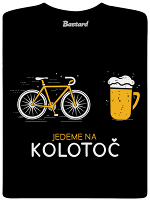 Jedeme na kolotoč pánské dlouhý rukáv Black